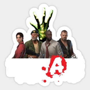 Left 4 Dead Squad (white) Sticker